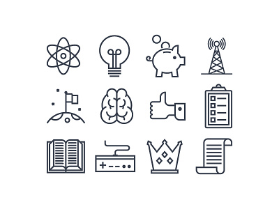 Icons badge brain branding development flat icons icons light bulb line icons nintendo space stroke icons ui icons