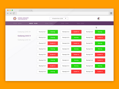 Room Control app control flat responsive smartcampus ui uidesign ux uxdesign web webdesign