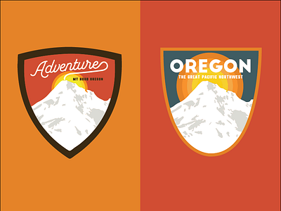 OREGON ADVENTURE PATCHES adventure oregon patch vector