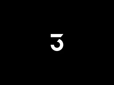 3 3 logo number numerical three