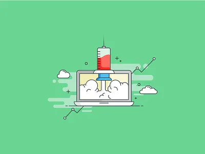 Boost Your Career boost computer icon injection laptop launch medical icon medicine rocket smoke