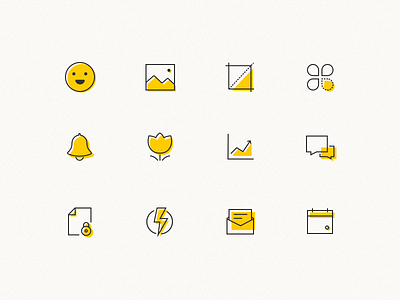 some outline icons icon illustration ui vector