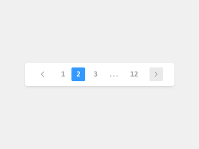 Pagination blog button concept drop shadow minimal navigation pages pagination ui usability ux website