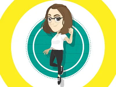 GIRLFRIEND beautiful character flat girl illustration kit8 pretty vector