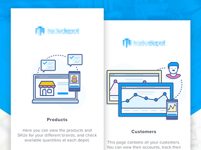 Inventory Management Apps - Tutorial 1 ecommerce icon illustration inventory material design onboarding sale tutorial vector walktrough wholesale