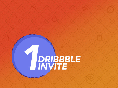 1 Dribbble Invite Available dribbble invite shot