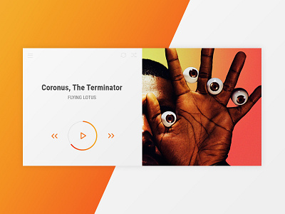 Music Player 009 clean dailyui minimal music player ui