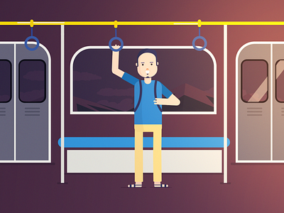 My Day aftereffects character illustration