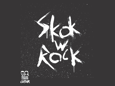 Skok w Rock drawing grunge handletter handlettering handrawn letter letter h painted letters sketch typography typographyinspierd