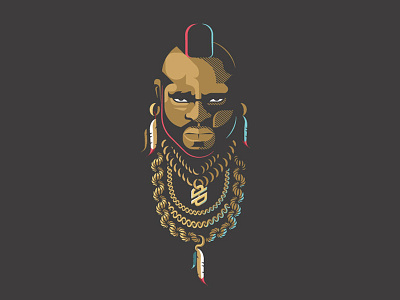 Mr.T "B. A." a team baracus bosco b.a. baracus card set character design doppelpack illustration joker mr t mr.t