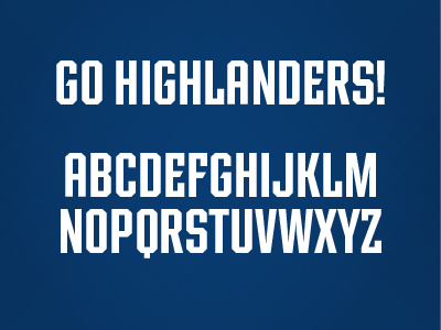 Radford Font athletic college font highlander radford sports