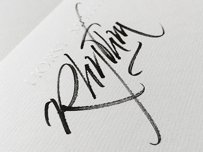 Rhythm brush calligraphy kalligrafie letters rhythm