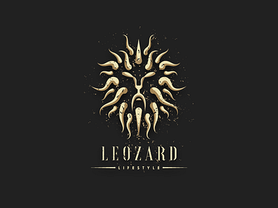 LEOZARD dark gold golden king lifestyle lion logo security