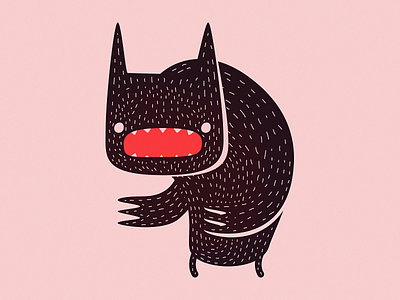 Demon Bear bear character design claws demon hair illustration lines