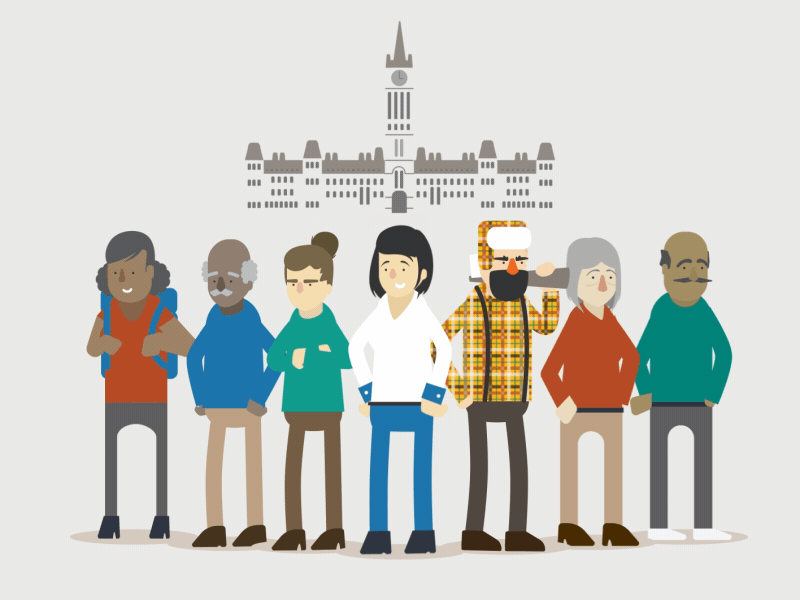 Canada Crew, Assemble! canada cartoons character design characters gif lumberjack