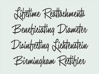 Casual casual font script