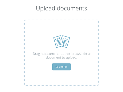 Upload Documents document jpg pdf select upload