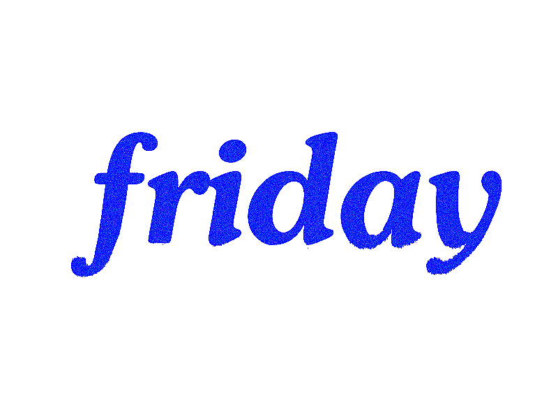 Friday 😎 animation blue friday gif motion text type vapor warp