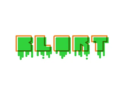 Drippy Type drip drippy halloween logo logotype typemark unused