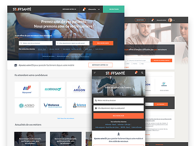 Staff (Medical Website) design interface psd sketch ui ux website