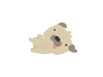 Spirit Animal dog pug spirit animal vector