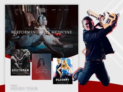 Performing Arts Medicine Website Sneak Peek design homepage performing arts website website design