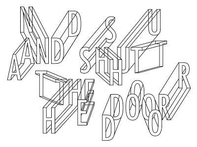 LCD Soundsystem Lyrics black and white futura illustration line art lyrics type typography