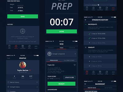 Full Throttle UI Refresh app mobile ui ux workout