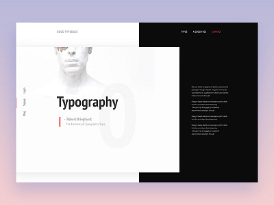 WIP - Typography Presentation Concept app landing page creative dribbble best shot illustration landing page template typography