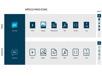 Attachment Bar filled icons illustrator menu outline