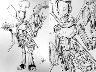 MasterChef / Inktober chef inktober inktober2016 masterchef robot