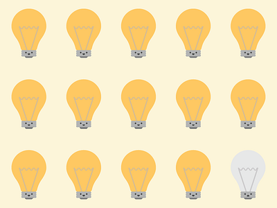 Light Bulbs cute kawaii lightbulb