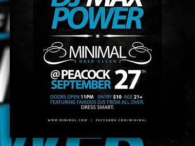 Peacock Club! minimal print