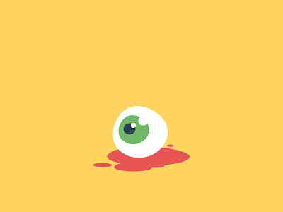 Eye can't see you. blackformat blood eye fun halloween scary spooky stickers