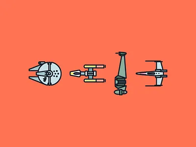 Daily #97/ Rebel Scum colour cool shit daily gradient illustration jack harvatt magic space star vector wars wavey