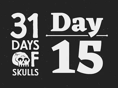Day 15 - 31 Days of Skulls 31daysofskulls halloween skull