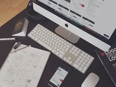 Work in progress app design invision sketch ui ux workplace