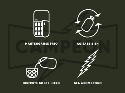 Campeón Illustrations branding coffee cold brew icons identity illustration