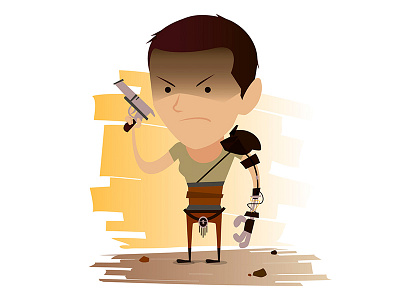 Imperator Furiosa cartoon furiosa illustration illustrator ilustración mad max movie méxico vector wacom