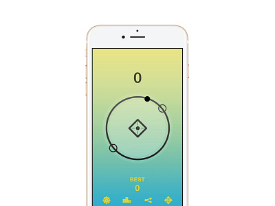 Just Orbit app circle colour dot game gradient ios iphone minimalist orbit shapes ui