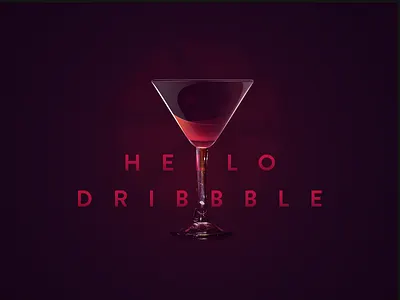 hello glass goblet party red