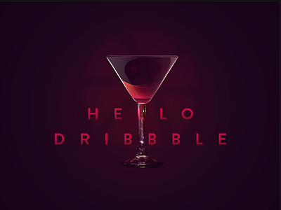 hello glass goblet party red