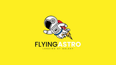 Flying Astro Logo branding design graphic design logo vector