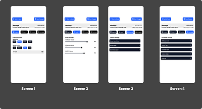 Game Setting Screens #DailyUI app branding design graphic design illustration logo typography ui ux vector