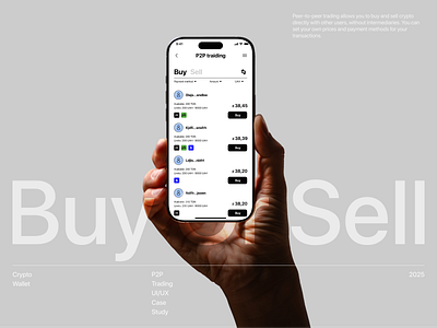 P2P Feature. Crypto wallet. app application crypto p2p ui ux wallet