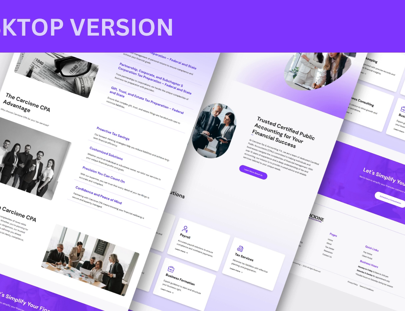 Example of Word Press Website Design With  Elementor