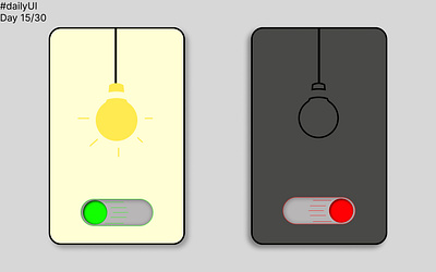 Daily UI 15 - On/Off Switch app branding design graphic design illustration logo ui ux vector website