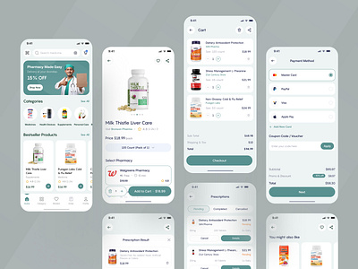 MediKart - Medicine Delivery at Home b2b booking booking app delisas delivery app doctor app doctor appointment ecommerce ecommerce app hospital app medical app medicine app medicines mobile mobile app online medicine order patient app pharmacy saas uiux