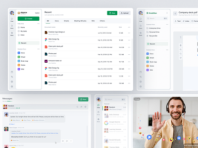 Task & Team Communication Management Platform admin panel ai analytics chat communication dashboard design dribbble best shot messenger product design project manager saas platform task management team team manager ui ux web app worklist