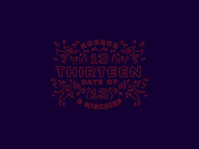 13 branding design horror illustration lettering line work type typography